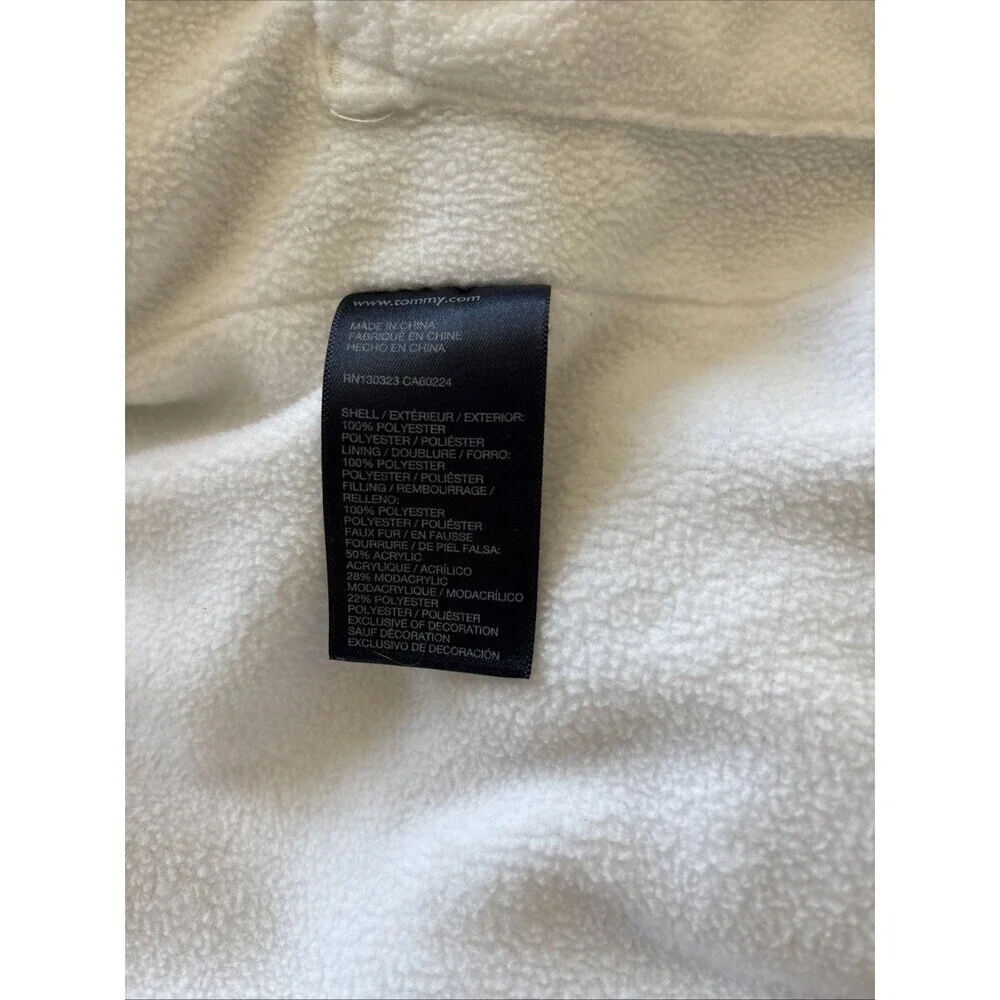 Tommy Hilfiger Girls Hooded Fleece Lined Puffer Jacket 6x - Picture 6 of 7